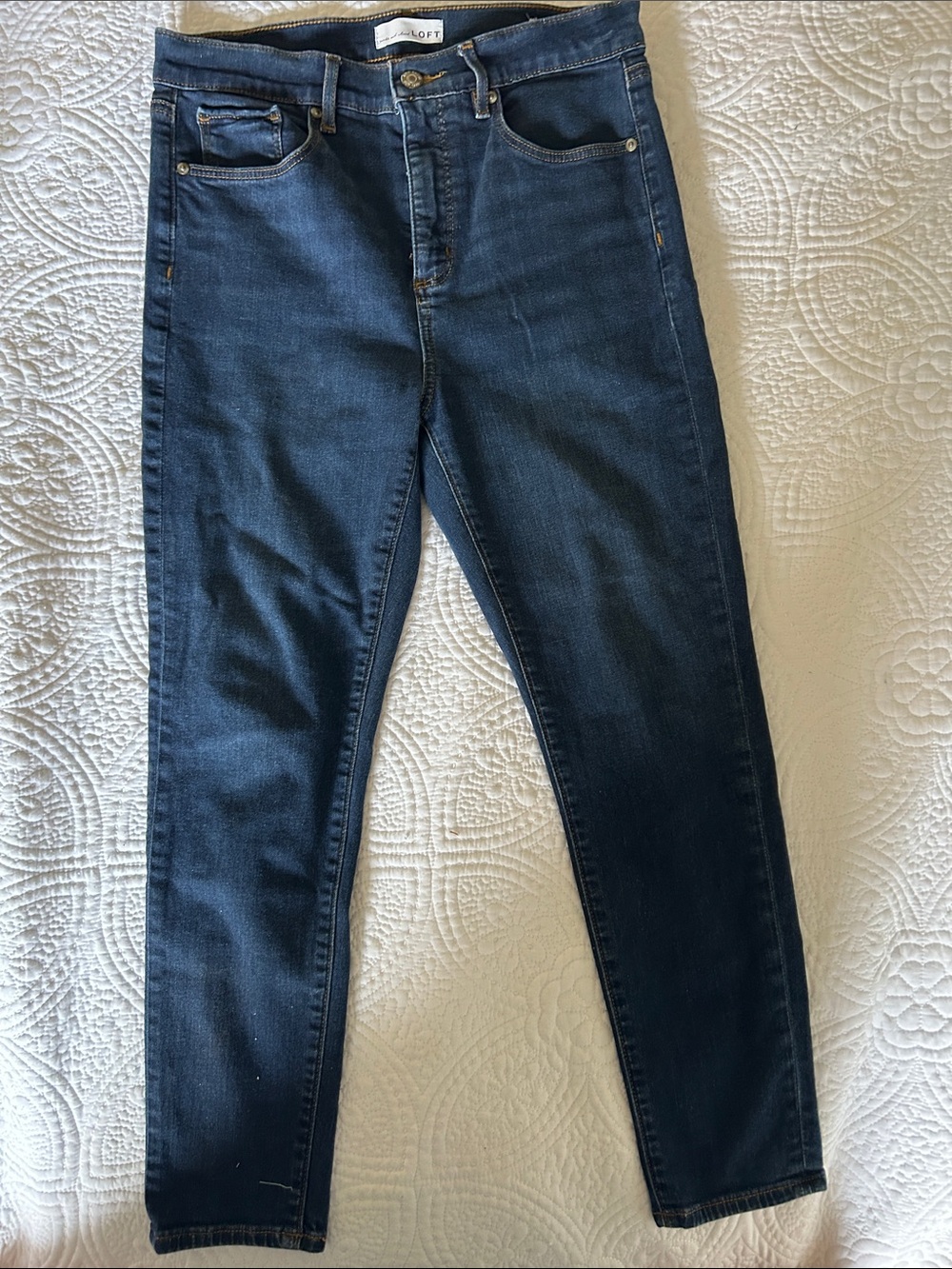 LOFT Dark Indigo Skinny Jeans - Women's